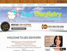 Tablet Screenshot of leodentistry.com